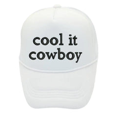 Cool It Cowboy Lettered Female Baseball Cap