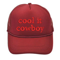 Cool It Cowboy Lettered Female Baseball Cap