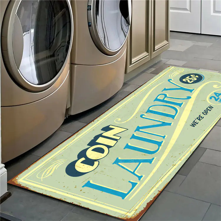 Non-Slip Floor Mat for Laundry Room and Balcony Decor