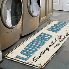 Non-Slip Floor Mat for Laundry Room and Balcony Decor