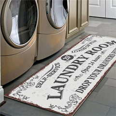 Non-Slip Floor Mat for Laundry Room and Balcony Decor