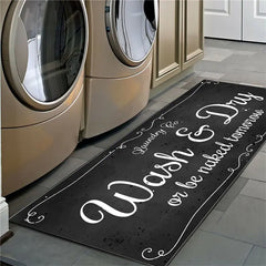 Non-Slip Floor Mat for Laundry Room and Balcony Decor